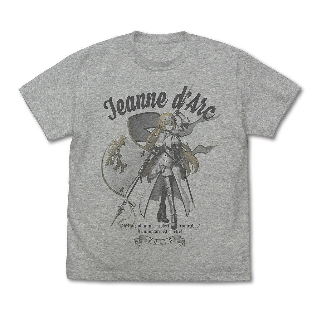 Fate/Grand Order ルーラー/ジャンヌ・ダルク Tシャツ ｼﾞｬﾝﾇ･ﾀﾞﾙｸ Tｼｬﾂ/MIX GRAY XL  【03/24頃入荷】