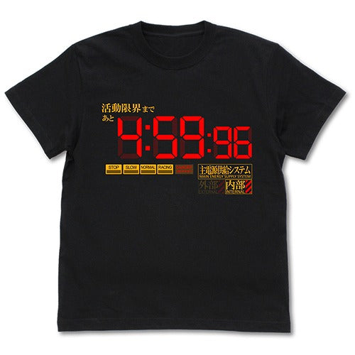 EVANGELION 活動限界 Tシャツ BLACK XL 【01/24頃入荷】