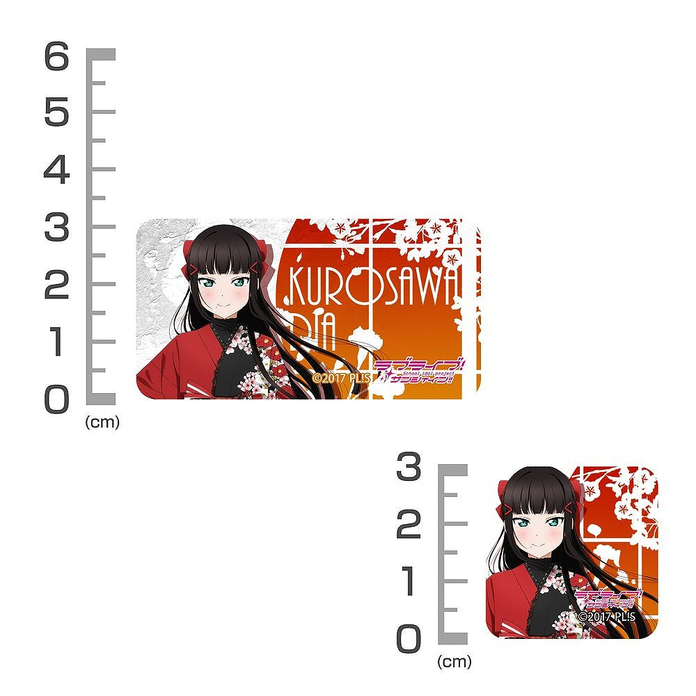 ラブライブ！サンシャイン!! 描き下ろし 黒澤ダイヤ ミニステッカーセット ソロコンサート.. 【02/04頃入荷】