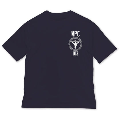 PSYCHO-PASS サイコパス ３ 公安局 ビッグシルエットTシャツ NAVY L 【01/24頃入荷】