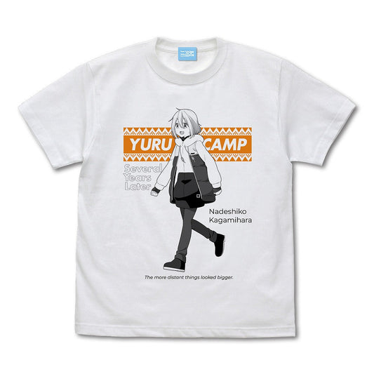 映画『ゆるキャン△』 各務原 なでしこ Tシャツ WHITE XL  【03/24頃入荷】