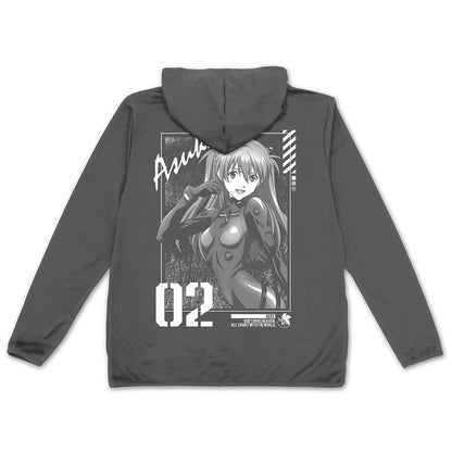 EVANGELION 式波・アスカ・ラングレー 薄手ドライパーカー GRAY L 【01/24頃入荷】