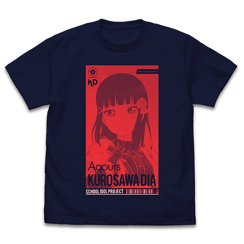 ラブライブ！サンシャイン!! 黒澤ダイヤ Tシャツ ALL STARS Ver. NAVY S 【02/04頃入荷】