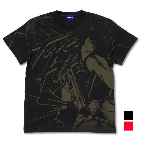 ブラック・ラグーン レヴィ オールプリントTシャツ BLACK M 【01/24頃入荷】