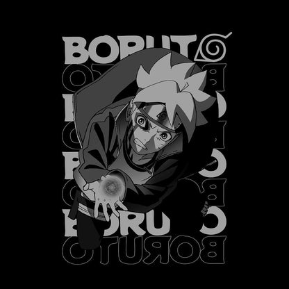 BORUTO-ボルト- NARUTO NEXT GENERATIONS うずまきボルト（カーマ）Tシャツ BLACK S 【12/24頃入荷】
