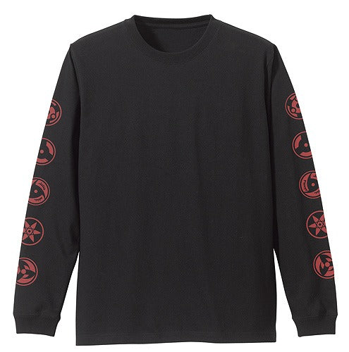 NARUTO-ナルト- 疾風伝 写輪眼 袖リブロングスリーブTシャツ BLACK XL 【01/24頃入荷】