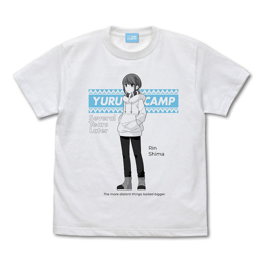 映画『ゆるキャン△』 志摩 リン Tシャツ WHITE XL  【03/24頃入荷】