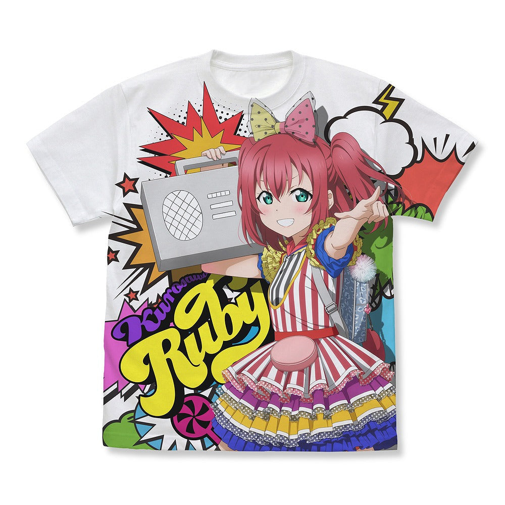 ラブライブ！サンシャイン!! 描き下ろし 黒澤ルビィ フルグラフィックTシャツ ソロコンサ.. WHITE XL 【02/04頃入荷】