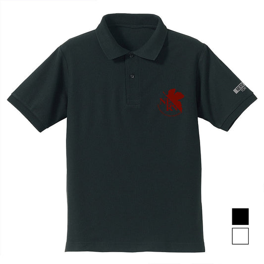 EVANGELION NERV 刺繍ポロシャツ BLACK L 【01/24頃入荷】