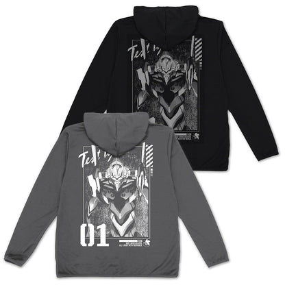 EVANGELION エヴァ初号機 薄手ドライパーカー GRAY L 【01/24頃入荷】