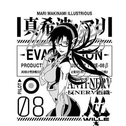 EVANGELION 真希波・マリ・イラストリアス Tシャツ LIGHT GRAY L 【01/24頃入荷】