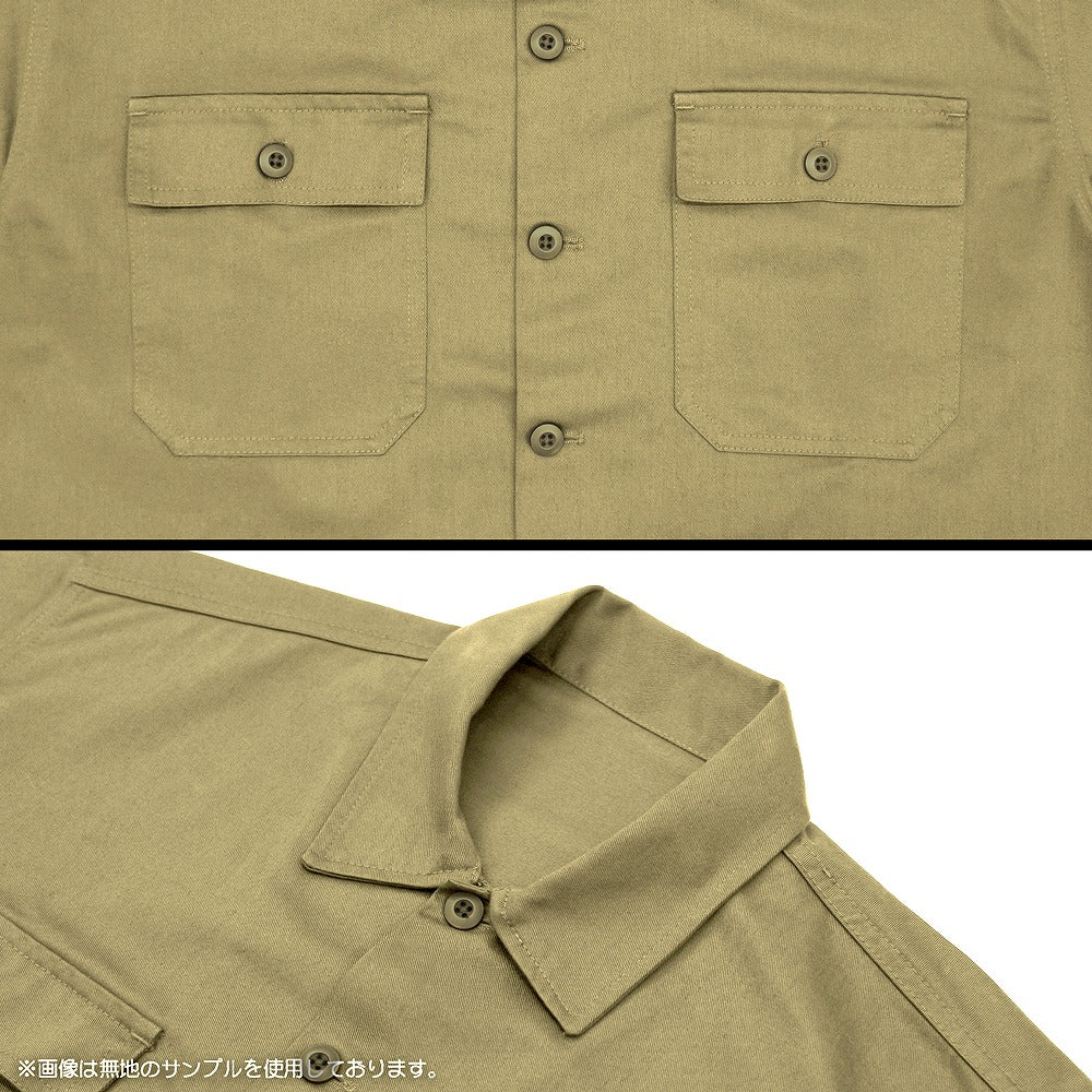 葬送のフリーレン フリーレン 刺繍ワークシャツ SAND KHAKI XL 【02/04頃入荷】