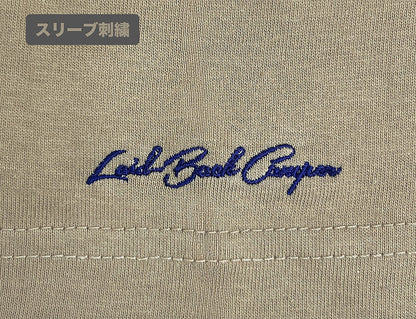 『ゆるキャン△ SEASON３』 バイク志摩リン ワンポイント刺繍Tシャツ SAND KHAKI M  【03/24頃入荷】