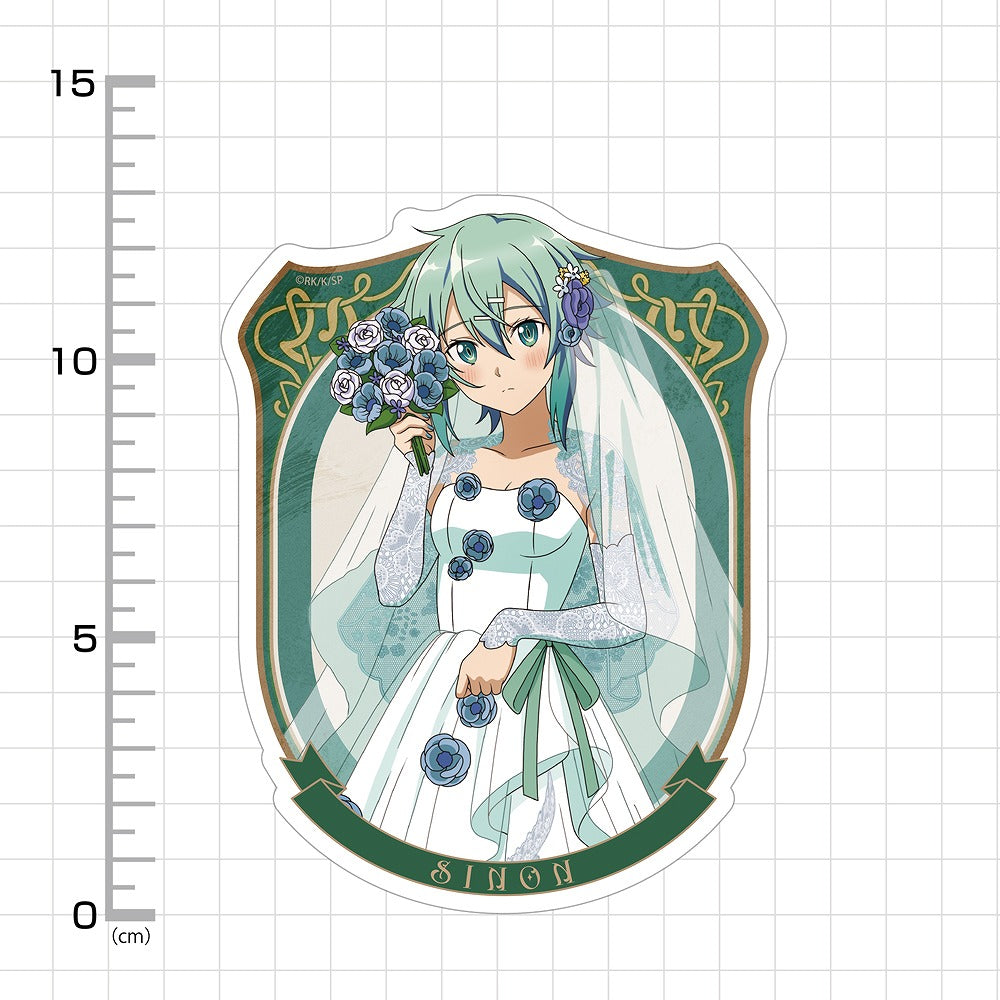 ソードアート・オンライン 描き下ろし シノン 屋外対応ステッカー ウェディングドレスV.. 【03/24頃入荷】