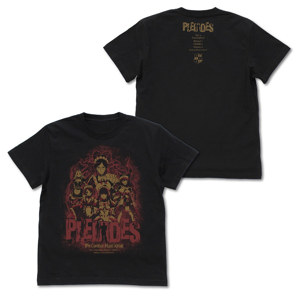 劇場版「オーバーロード」聖王国編 戦闘メイド隊《プレアデス》Tシャツ BLACK M  【03/16頃入荷】