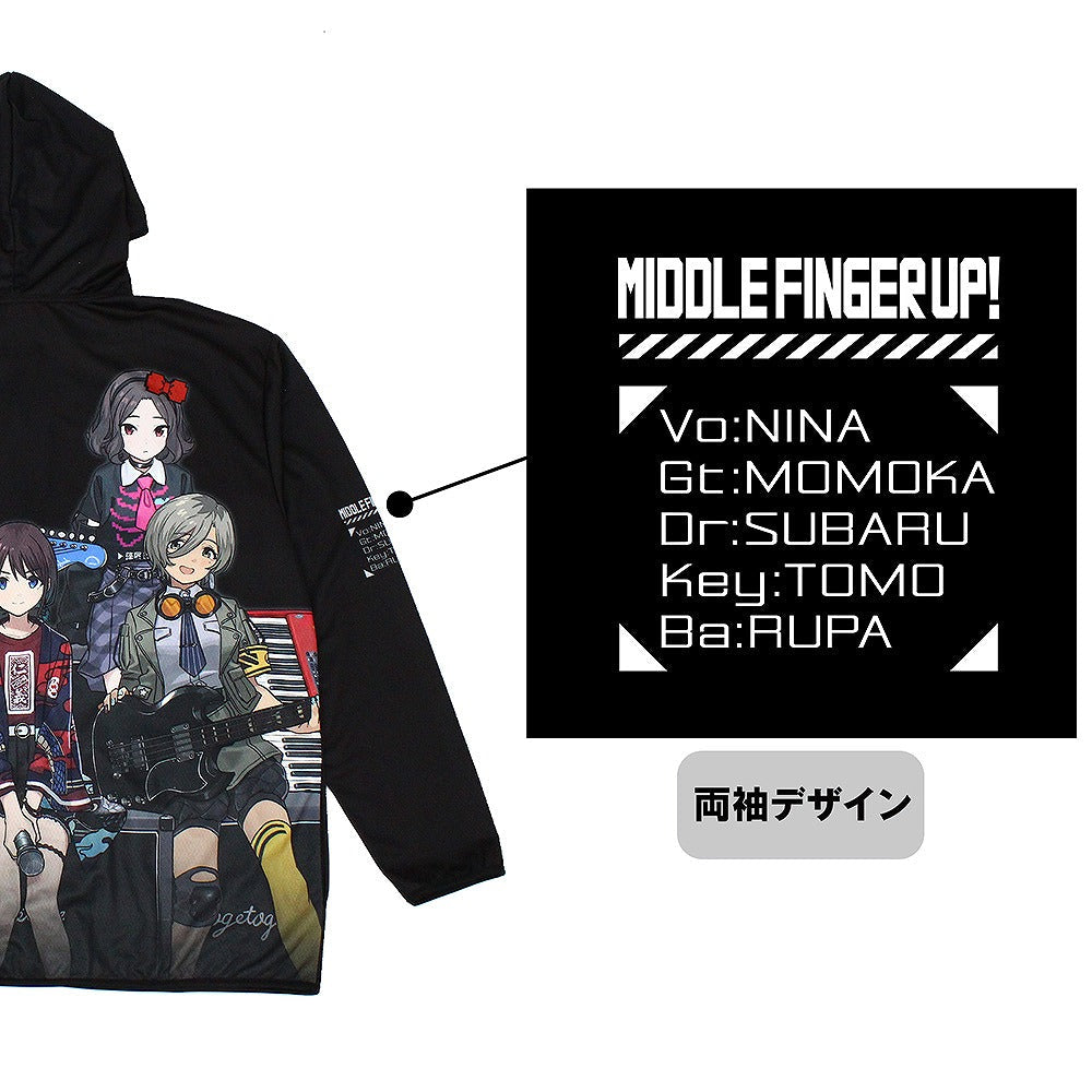 ガールズバンドクライ 描き下ろし トゲナシトゲアリ フルグラフィックドライパーカー.. M  【03/24頃入荷】