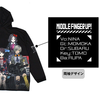 ガールズバンドクライ 描き下ろし トゲナシトゲアリ フルグラフィックドライパーカー.. XL  【03/24頃入荷】