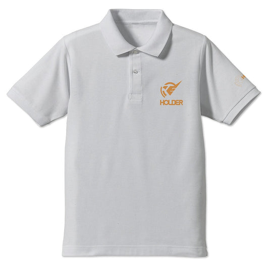 機動戦士ガンダム 水星の魔女 アスティカシア高等専門学園 ホルダー ポロシャツ WHITE L  【03/16頃入荷】