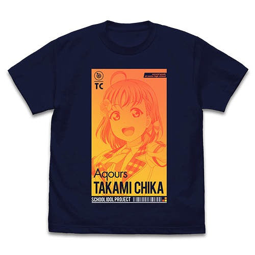 ラブライブ！サンシャイン!! 高海千歌 Tシャツ ALL STARS Ver. NAVY S 【02/04頃入荷】