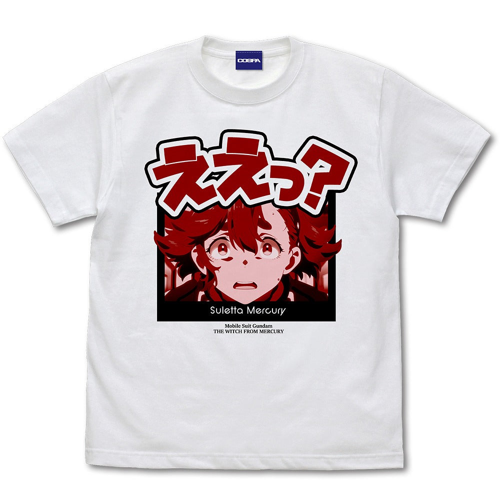 機動戦士ガンダム 水星の魔女 スレッタ ええっ？ Tシャツ WHITE XL  【03/16頃入荷】