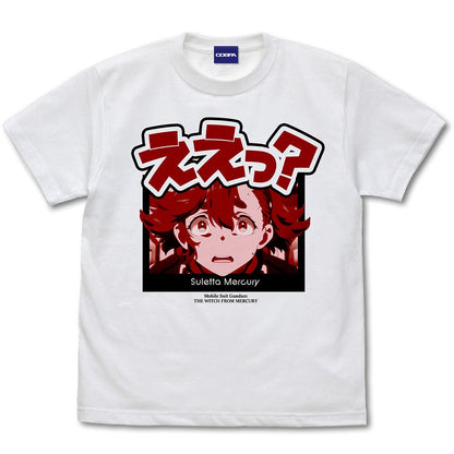 機動戦士ガンダム 水星の魔女 スレッタ ええっ？ Tシャツ WHITE XL  【03/16頃入荷】