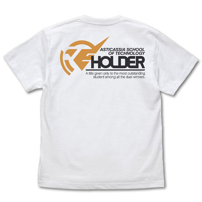 機動戦士ガンダム 水星の魔女 アスティカシア高等専門学園 ホルダー Tシャツ WHITE L  【03/16頃入荷】