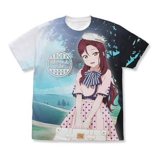 ラブライブ！サンシャイン!! 描き下ろし 桜内梨子 フルグラフィックTシャツ ソロコンサー.. WHITE M 【02/04頃入荷】