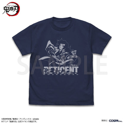 アニメ「鬼滅の刃」 冨岡義勇 水の呼吸 Tシャツ INDIGO M  【04/24頃入荷】