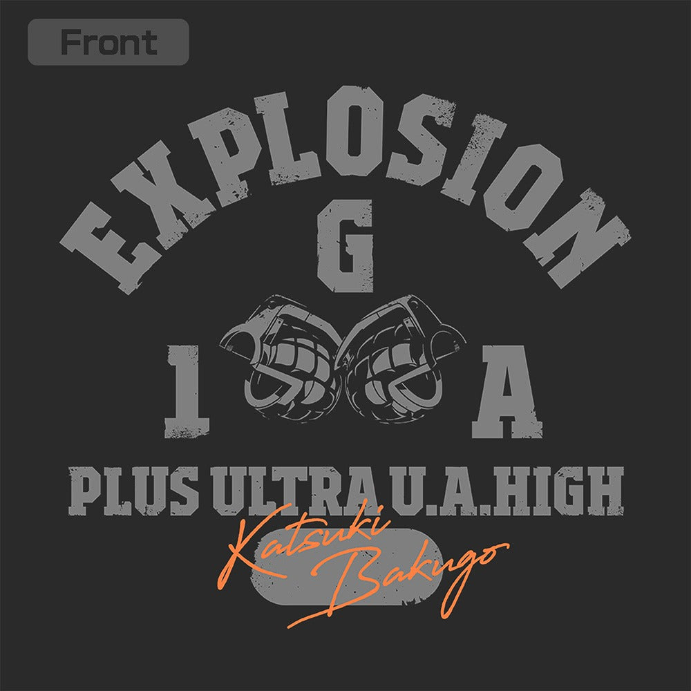 TVアニメ『僕のヒーローアカデミア』 爆豪勝己 カレッジ プルオーバーパーカー MIX GRAY XL  【03/04頃入荷】