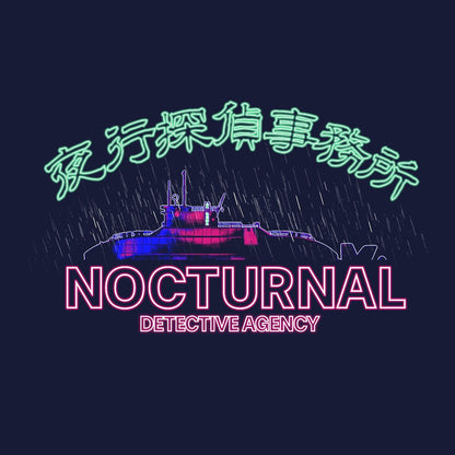 超探偵事件簿 レインコード 夜行探偵事務所 Tシャツ NAVY XL 【01/24頃入荷】