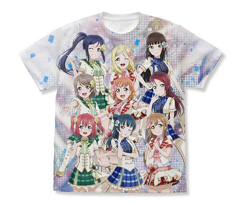 ラブライブ！サンシャイン!! Aqours フルグラフィックTシャツ WHITE M 【02/04頃入荷】