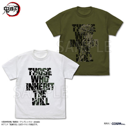 アニメ「鬼滅の刃」 不死川実弥 風の呼吸 Tシャツ MOSS S  【04/24頃入荷】