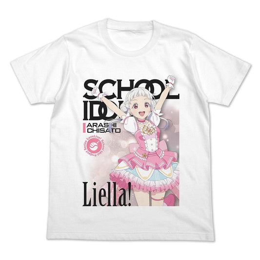 ラブライブ！スーパースター!! 嵐 千砂都 フルカラーTシャツ オフィシャルカードゲームVe.. WHITE S 【02/04頃入荷】
