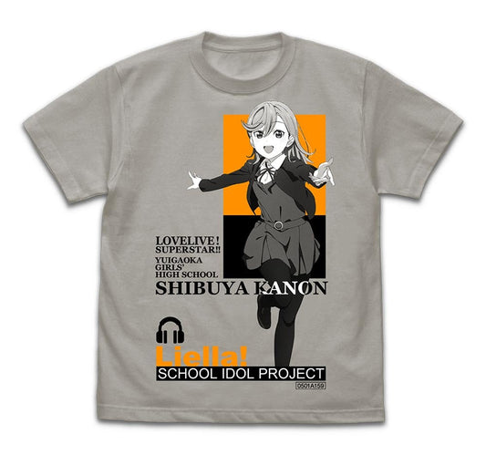 ラブライブ！スーパースター!! 澁谷かのん Tシャツ LIGHT GRAY L 【02/04頃入荷】
