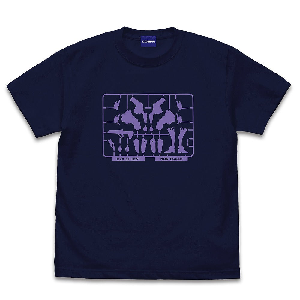 EVANGELION フィギュア Tシャツ復刻Ver. NAVY L 【01/24頃入荷】