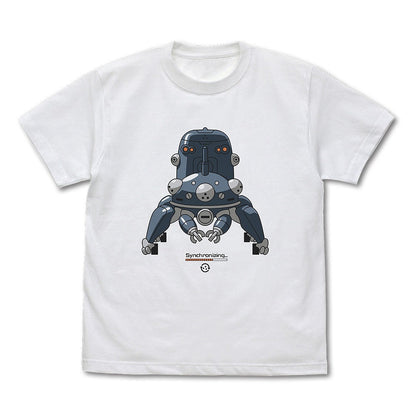 攻殻機動隊 STAND ALONE COMPLEX タチコマと同期中 Tシャツ Ver.2.0 WHITE XL 【01/07頃入荷】