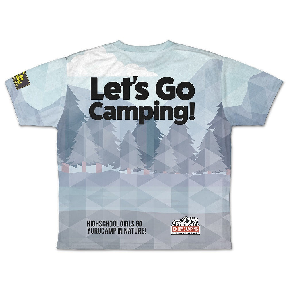 『ゆるキャン△ SEASON３』 描き下ろし 各務原なでしこ 両面フルグラフィックTシャツ ゼ.. XL  【03/24頃入荷】