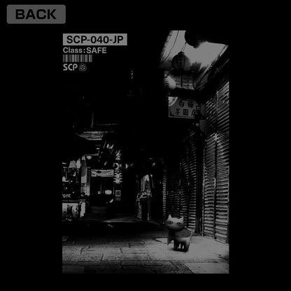 SCP財団 SCP-040-JP ねこです ジップパーカー BLACK M  【03/04頃入荷】