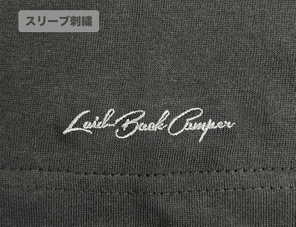 『ゆるキャン△ SEASON３』 バイク志摩リン ワンポイント刺繍Tシャツ SUMI L  【03/24頃入荷】