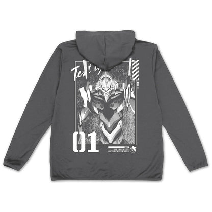 EVANGELION エヴァ初号機 薄手ドライパーカー GRAY M 【01/24頃入荷】