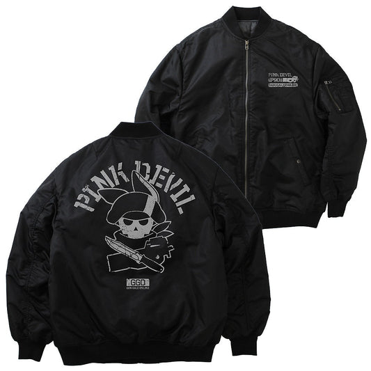 ソードアート・オンライン オルタナティブ ガンゲイル・オンラインII ピンクの悪魔 MA-1ジャケット BLACK XL  【03/24頃入荷】