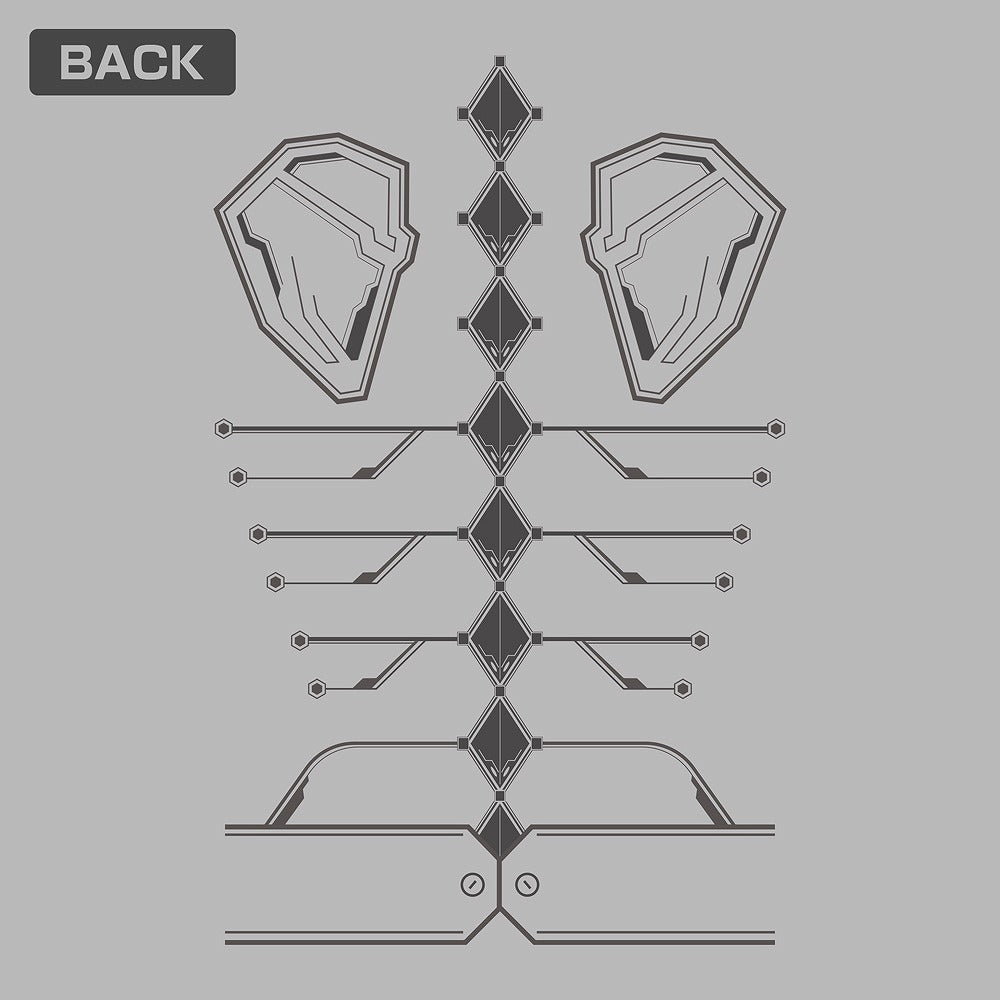 怪獣８号 出雲テックス ジップパーカー MIX GRAY XL  【03/16頃入荷】