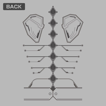 怪獣８号 出雲テックス ジップパーカー MIX GRAY XL  【03/16頃入荷】