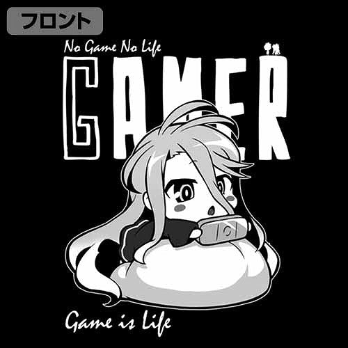 ノーゲーム・ノーライフ 「白」ゲームは人生 Tシャツ NAVY XL 【01/24頃入荷】