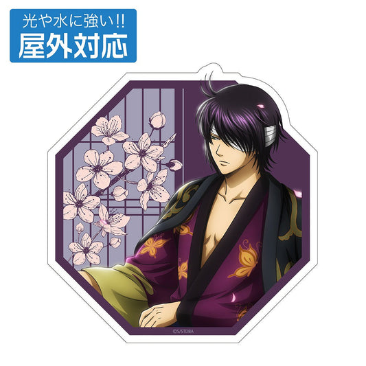 銀魂． 描き下ろし 高杉晋助 屋外対応ステッカー 小窓から覗く景色V.. 【03/16頃入荷】