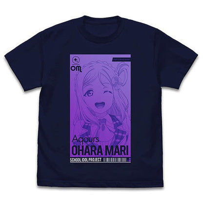 ラブライブ！サンシャイン!! 小原鞠莉 Tシャツ ALL STARS Ver. NAVY L 【02/04頃入荷】