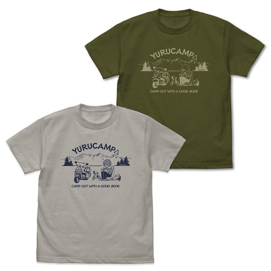 『ゆるキャン△ SEASON３』 本を読む志摩リン Tシャツ MOSS M 【01/24頃入荷】