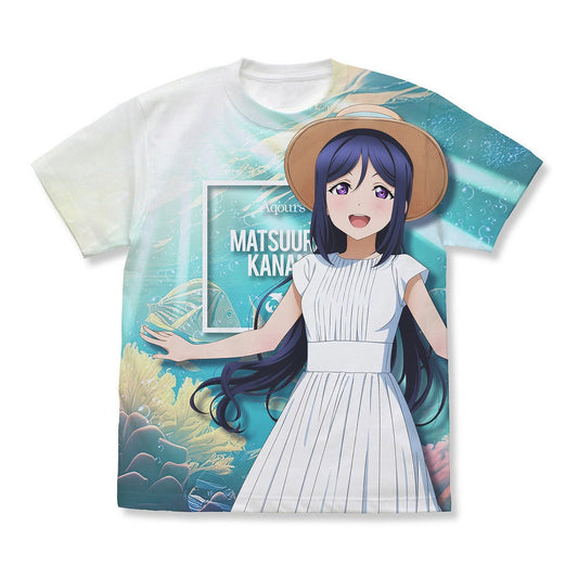 ラブライブ！サンシャイン!! 描き下ろし 松浦果南 フルグラフィックTシャツ ソロコンサー.. WHITE M 【02/04頃入荷】