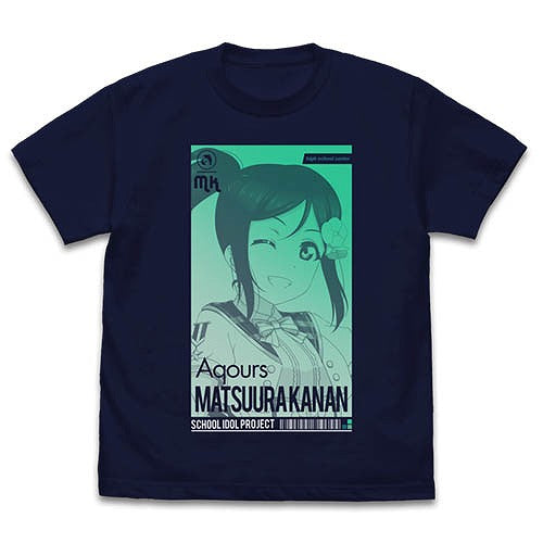 ラブライブ！サンシャイン!! 松浦果南 Tシャツ ALL STARS Ver. NAVY M 【02/04頃入荷】