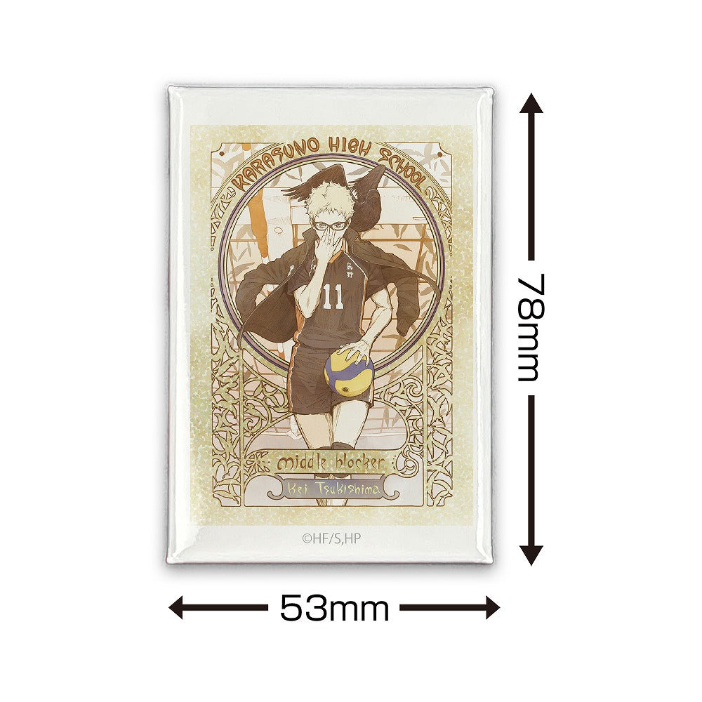 ハイキュー!! 月島 蛍 スクエア缶バッジ 飛翔Ver. 【03/16頃入荷】